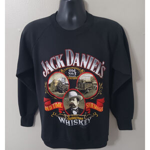 Vintage 80s Jack Daniels Whiskey Adult Medium Sweatshirt 1989 Delta USA EUC